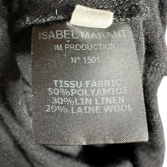 ISABEL MARANT ETOILE Black Bodycon Jersey Knit Midi Dress Women's Size 40 US 8 - Picture 7 of 10